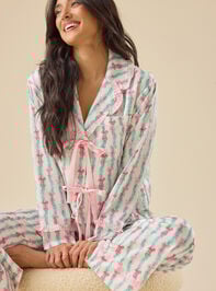 Ellis Satin Sleep Top Detail 5 - TULLABEE