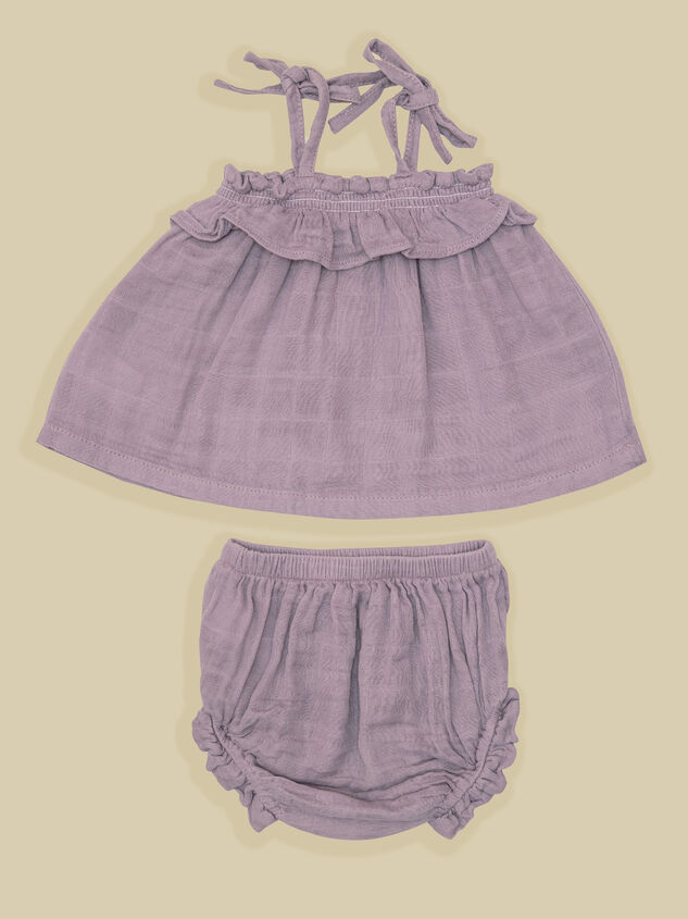Rylee Ruffle Top and Bloomer Set Detail 2 - TULLABEE