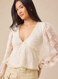 Libby Lace Babydoll Top Detail 2 - TULLABEE