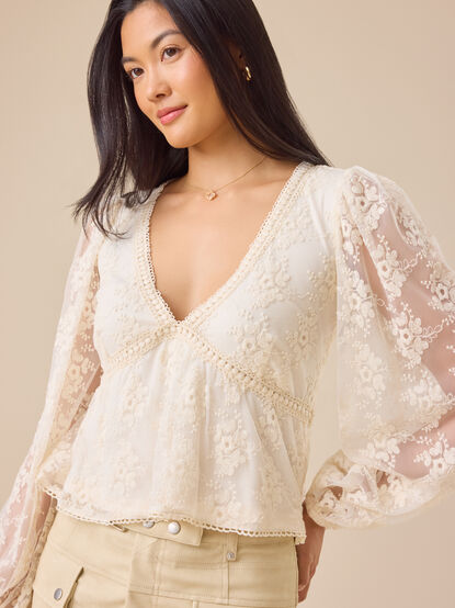 Libby Lace Babydoll Top - TULLABEE
