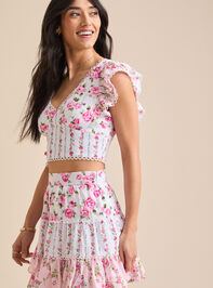 Camille Floral Top Detail 2 - TULLABEE