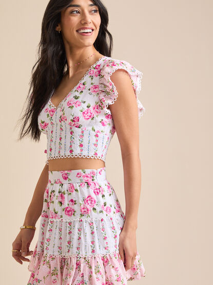 Camille Floral Top - TULLABEE