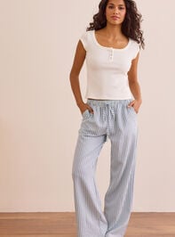 Stride Striped Lounge Pants - TULLABEE