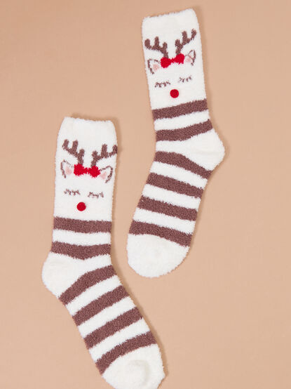 Reindeer Cozy Socks - TULLABEE