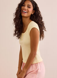 Verve Henley Short Sleeve Tee Detail 4 - TULLABEE