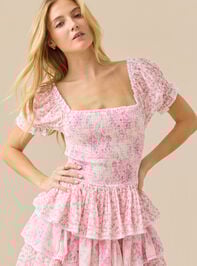 Zinny Floral Maxi Dress Detail 2 - TULLABEE