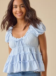 Celine Tiered Babydoll Top - TULLABEE