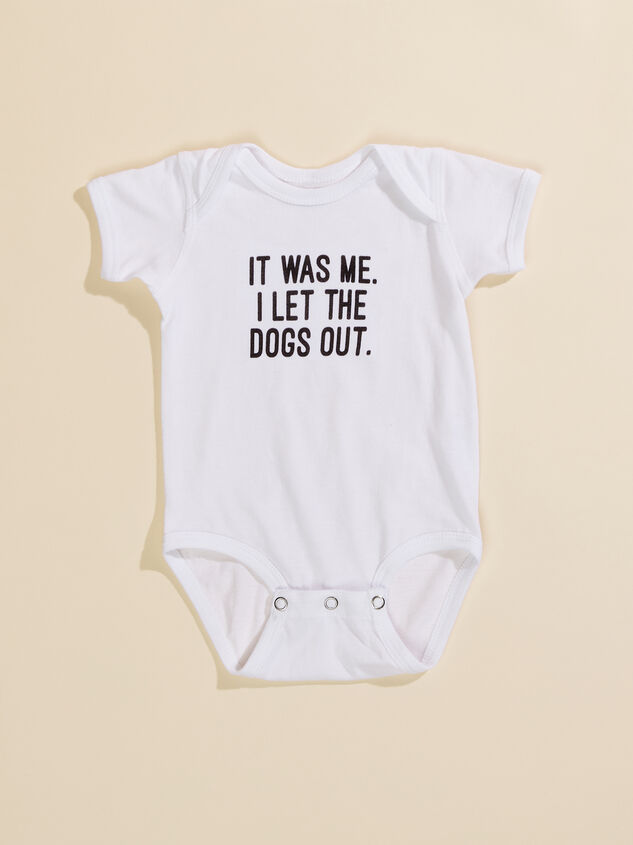I Let The Dogs Out Bodysuit - TULLABEE