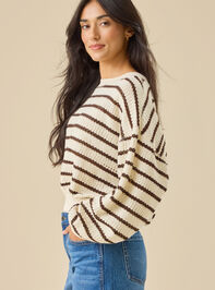 Brooke Textured Striped Top Detail 3 - TULLABEE
