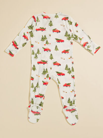 Christmas Truck Footie - TULLABEE