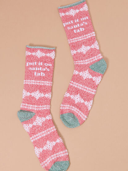 Put It On Santa's Tab Fairisle Sock - TULLABEE