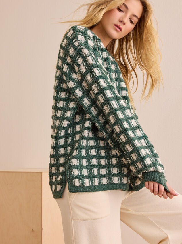 Weekender Gingham Pullover Detail 3 - TULLABEE