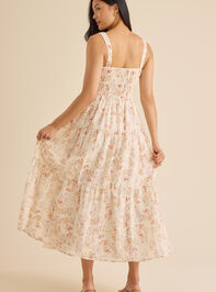 Pria Floral Maxi Dress Detail 4 - TULLABEE