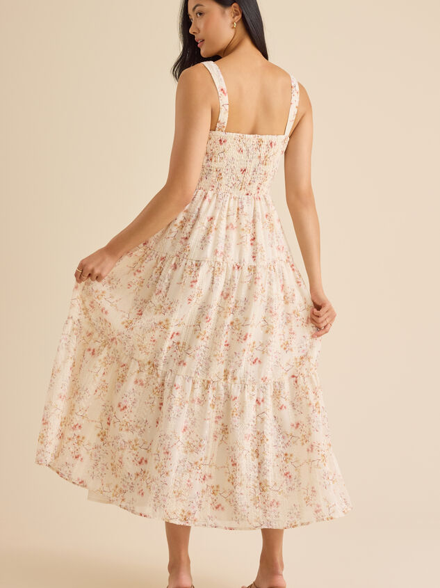 Pria Floral Maxi Dress Detail 4 - TULLABEE