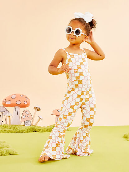 Retro Smiley Toddler Jumpsuit - TULLABEE