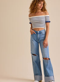 Saylor Off Shoulder Top Detail 2 - TULLABEE