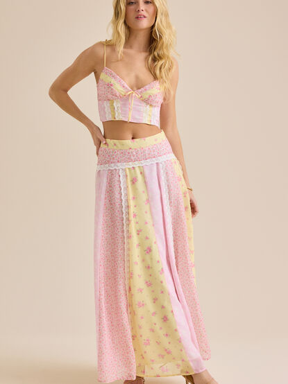 Buttercup Floral Maxi Skirt - TULLABEE