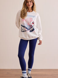 Take Me to Ski Sweatshirt Detail 3 - TULLABEE