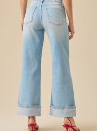 Helen Roll Cuff Jeans Detail 5 - TULLABEE