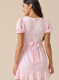 Cheyanne Floral Mini Dress Detail 4 - TULLABEE