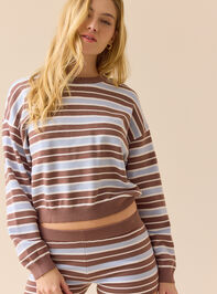 Paige Striped Sweater Short - TULLABEE