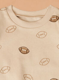 Vintage Football Sweatshirt and Jogger Set by Mud Pie Detail 4 - TULLABEE