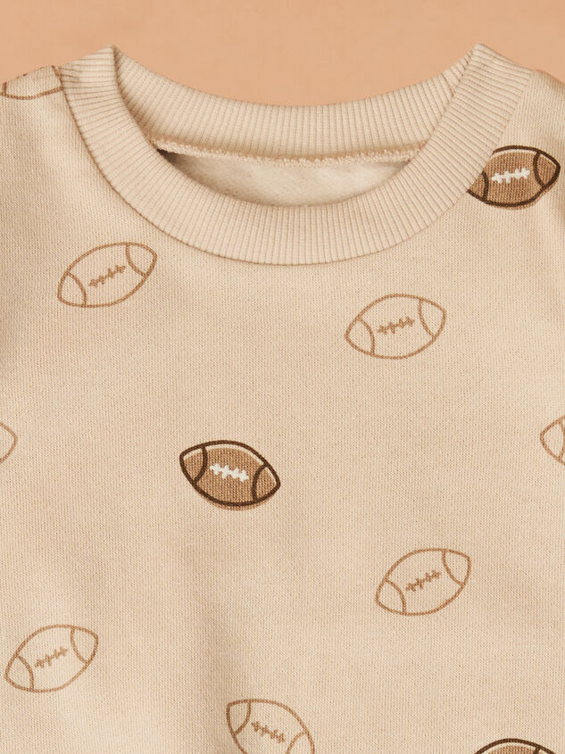 Vintage Football Sweatshirt and Jogger Set by Mud Pie Detail 4 - TULLABEE