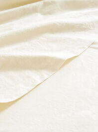 Organic Cotton Percale Sheet Set Detail 3 - TULLABEE