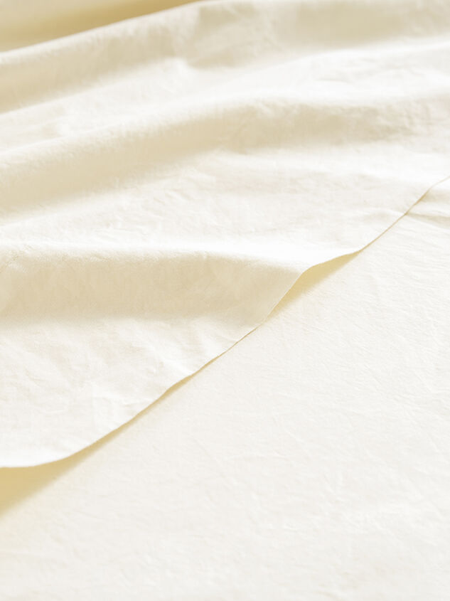 Organic Cotton Percale Sheet Set Detail 3 - TULLABEE