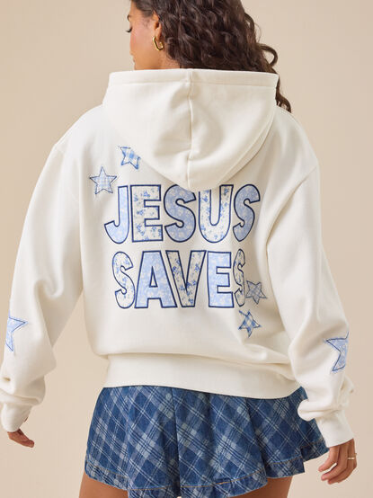Jesus Saves Star Hoddie - TULLABEE