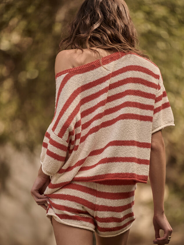 Lax Striped Sweater Top Detail 4 - TULLABEE