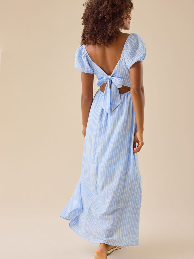 Everest Striped Maxi Dress Detail 2 - TULLABEE