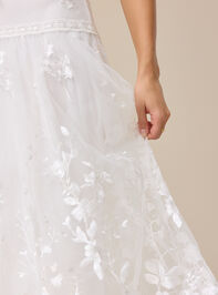 Braxlin Embroidered Midi Skirt Detail 5 - TULLABEE