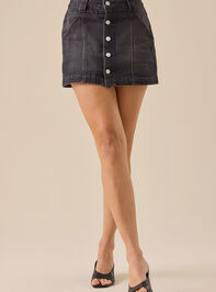 Annika Denim Button Up Skort Detail 2 - TULLABEE