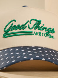 Good Things Are Coming Trucker Hat Detail 2 - TULLABEE