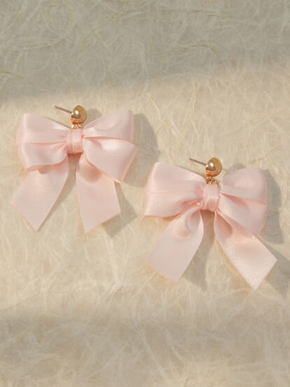 Ribbon Bow Earring - TULLABEE