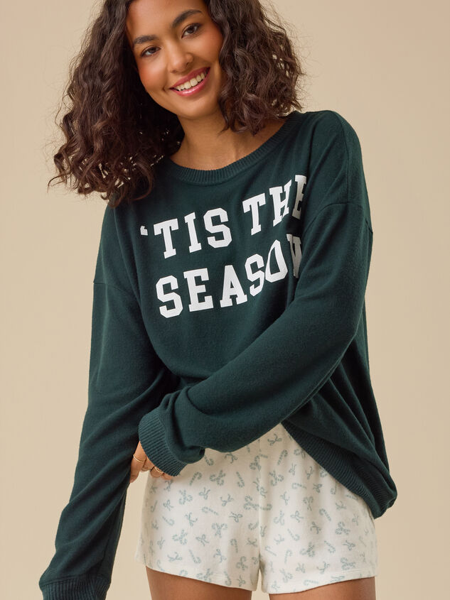 Tis the Season Lounge Top Detail 2 - TULLABEE