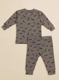 Bats Toddler Lounge Set Detail 2 - TULLABEE