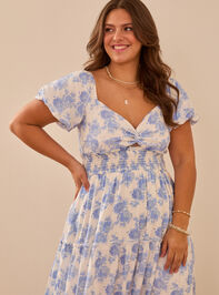Nadine Floral Maxi Dress Detail 2 - TULLABEE