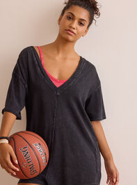 Hang Tough Washed Reversible Tee Romper Detail 2 - TULLABEE