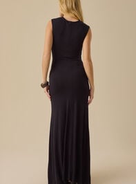 Norah Fitted Maxi Dress Detail 7 - TULLABEE