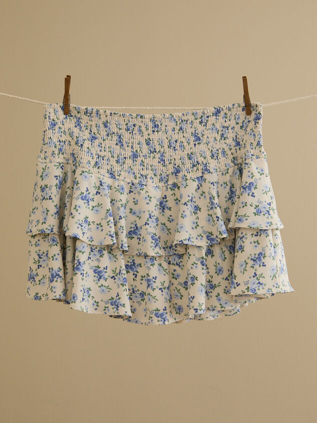 Gracelynn Smocked Floral Skort - TULLABEE
