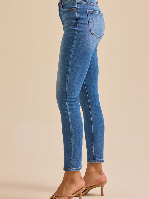 Val High Rise Skinny Jeans Detail 4 - TULLABEE