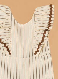 Sienna Rick Rack Striped Jumpsuit Detail 3 - TULLABEE