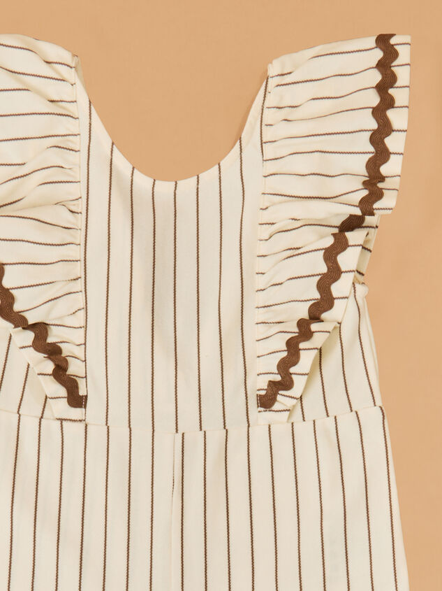 Sienna Rick Rack Striped Jumpsuit Detail 3 - TULLABEE