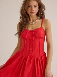 Sloane Button-Up Maxi Dress Detail 3 - TULLABEE