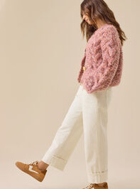 Poppie Chunky Knit Cardigan Detail 6 - TULLABEE