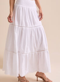 Viv Smocked Midi Skirt Detail 3 - TULLABEE
