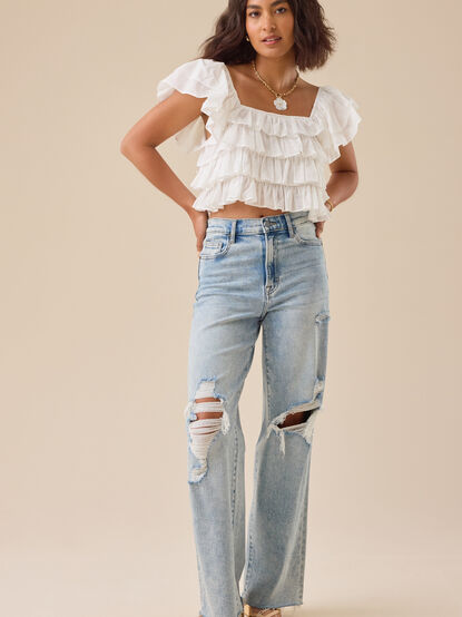 Simone Ruffle Top - TULLABEE