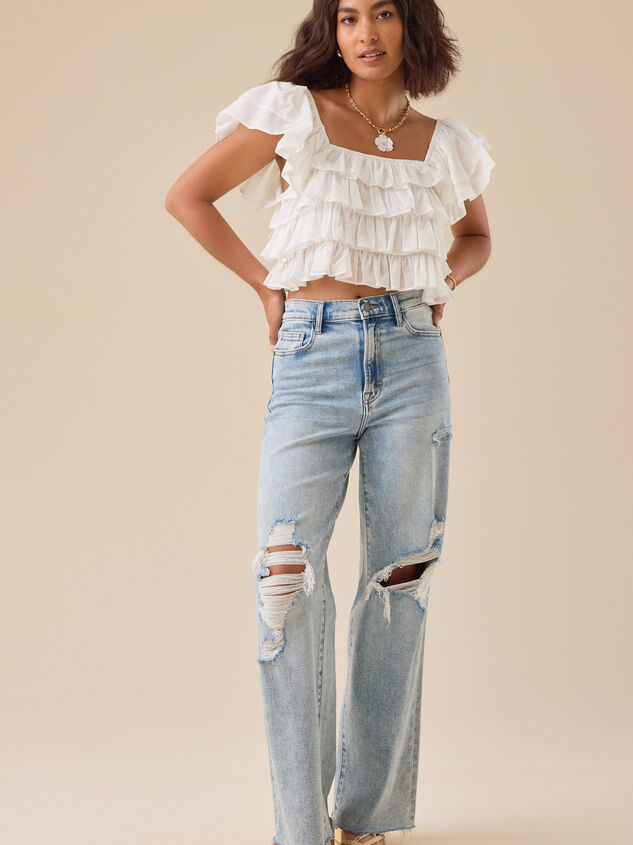 Simone Ruffle Top Detail 2 - TULLABEE